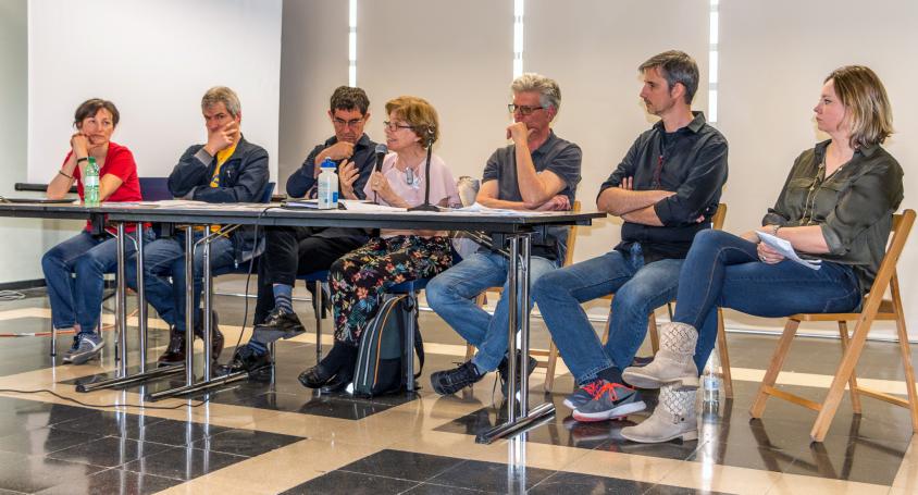 Panel durante el Foro Humanista en Madrid, mayo 2018